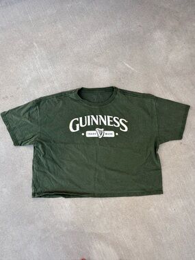 Guinness Crop Tee with White Logo